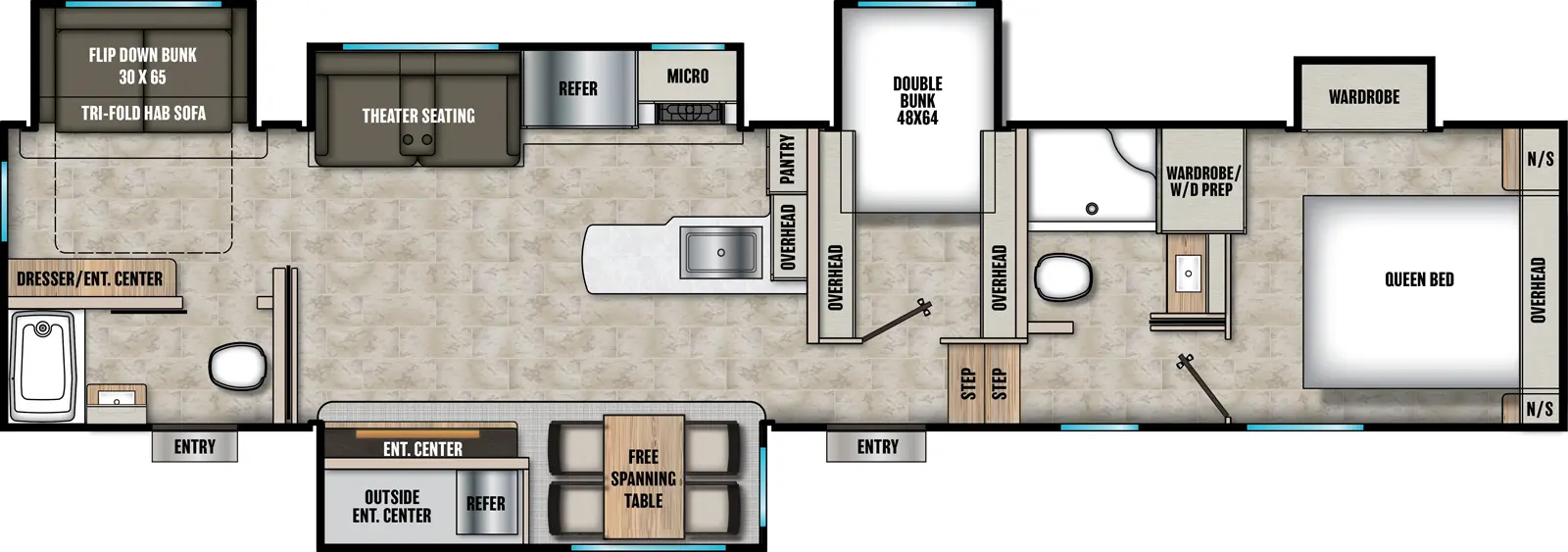 Chaparral 373MBRB Floorplan